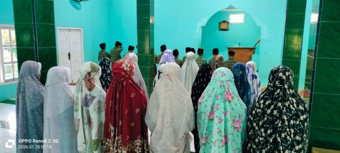 Siswa Kelas 5 MIN 1 Tebo Ikuti Pembiasaan Sholat Dhuha Dengan Penuh Semangat