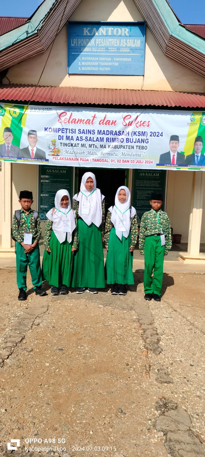 MIN 1 Tebo  ikut Mensukseskan  KSM Tingkat Kabupaten, bersaing rebut tiket ke provinsi