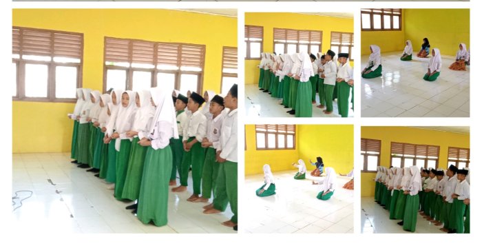 Siswa MIN 1 Tebo Latihan Intensif Jelang Pelaksanaan Tasyakuran Siswa Kelas VI di Madrasah