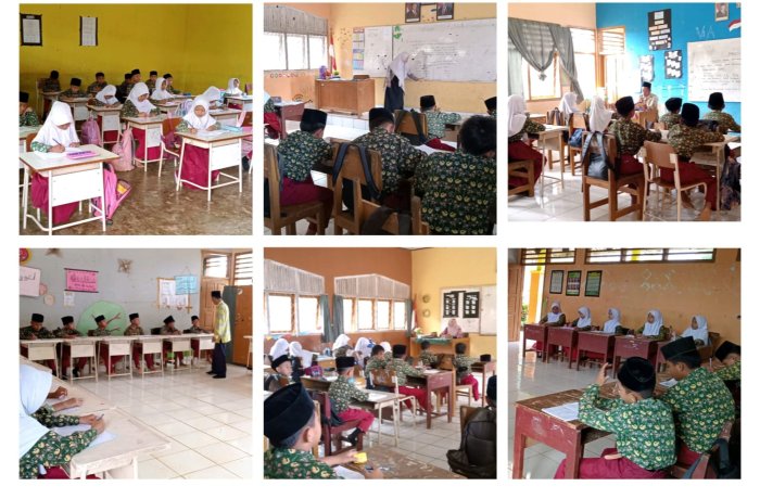 Seluruh Siswa MIN 1 Tebo Antusias Ikuti Pembelajaran Bersama Dewan Guru Di Ruang Kelas