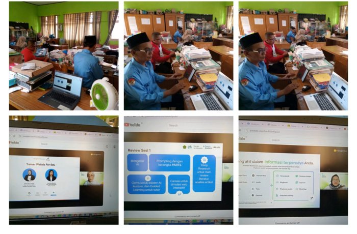 Sejumlah Dewan Guru MIN 1 Tebo Ikuti Kembali Pelatihan Gemini Academy Batch 5 Pada Hari Keduadi Madrasah