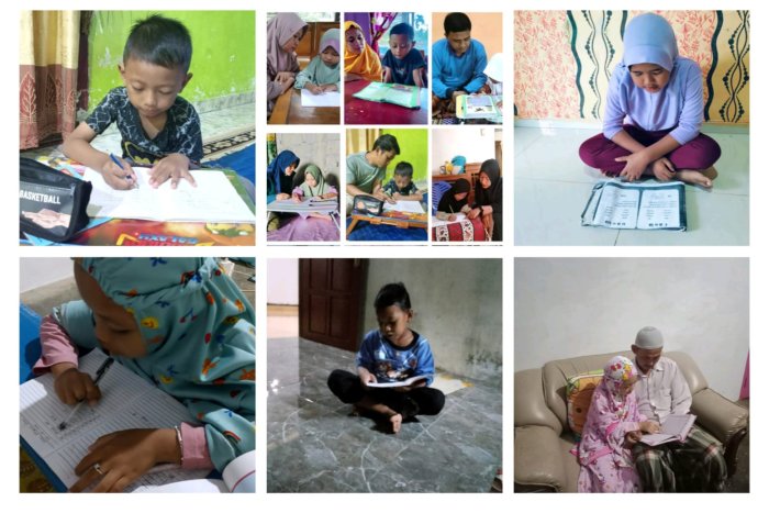 Siswa MIN 1 Tebo Antusias Ikuti Proses Belajar Bersama Orang Tua di Rumah