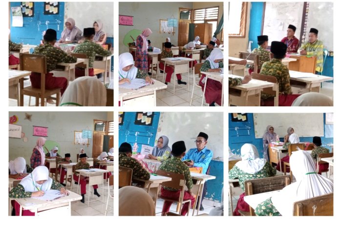 Dewan Guru MIN 1 Tebo Laksanakan Tugas Menjadi Pengawas Ujian Madrasah (UM) Dengan Penuh Semangat