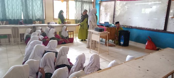Tim PMB MTs Darul Ulum  Gelar Kegiatan Sosialisasi Bersama Siswa Kelas VI MIN 1 Tebo