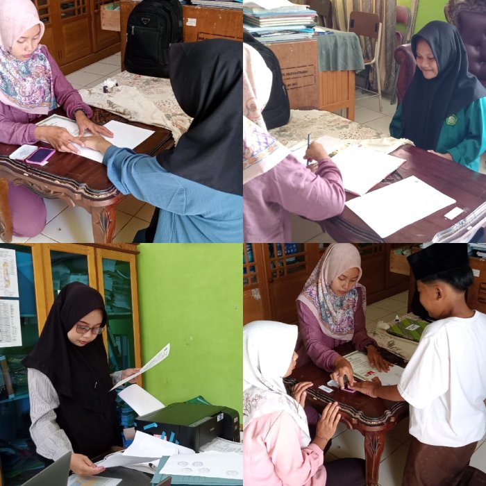 Staf TU MIN 1 Tebo Berikan Pelayanan Terbaik Bagi Alumni  Dalam Kegiatan Pengambilan Ijazah