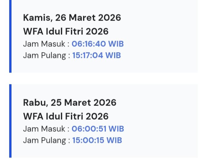 Seluruh Pegawai MIN 1 Tebo Terapkan Disiplin Absensi Usai Pelaksanaan Libur Idul Fitri Tahun 2026