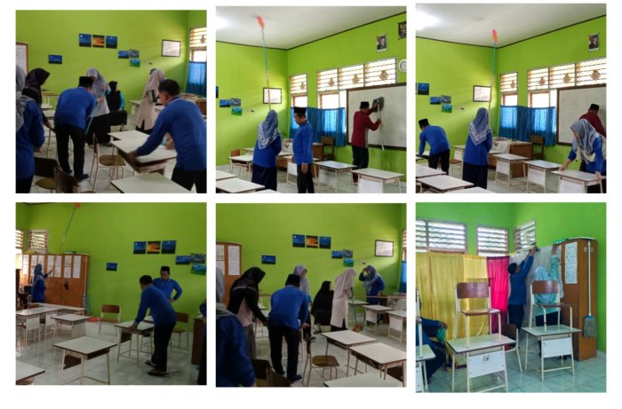 Dewan Guru MIN 1 Tebo Siapkan Ruang Ujian Untuk Pelaksanaan Tes Kemampuan Akademik Tahun 2026