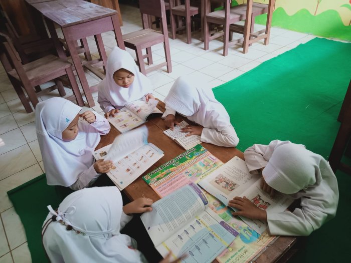 Siswa MIN 1 Tebo Tingkatkan Literasi Membaca Lewat Kunjungan Perpustakaan di Madrasah
