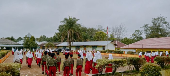 Seluruh Siswa MIN 1 Tebo Rutin Gelar Latihan LKBB Setiap Kamis