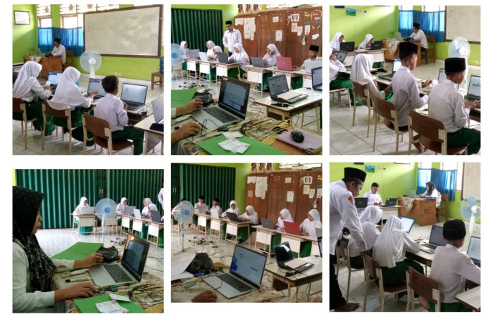 Siswa MIN 1 Tebo Sukseskan Pelaksanaan Gladi Bersih Tes Kemampuan Akademik (TKA) Kerjakan Soal Dengan Serius