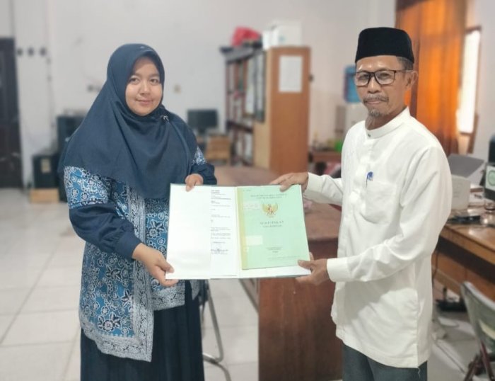 Kepala MIN 1 Tebo Selesaikan Pengurusan Sertifikat Lembaga di Kantor Pertanahan Nasional Kabupaten Tebo Kepala MIN 1 Tebo Selesaikan Pengurusan Sertifikat Lembaga di Kantor Pertanahan Nasional Kabupaten Tebo
