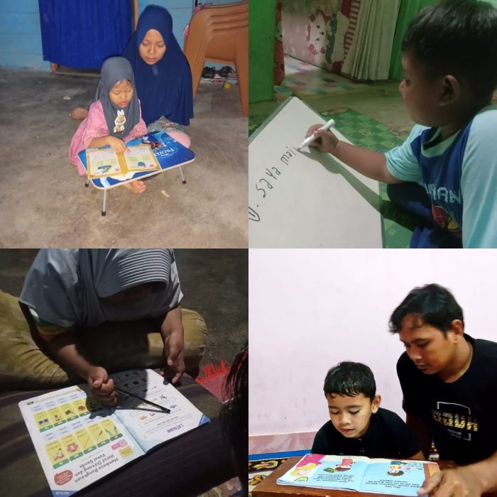 Siswa MIN 1 Tebo Manfaatkan Libur Semester untuk Belajar Bersama Orang Tua