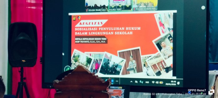 Waka Koordinator Bidang Kesiswaan MIN 1 Tebo Hadiri Sosialisasi Penyuluhan Hukum di Kecamatan Rimbo Ulu