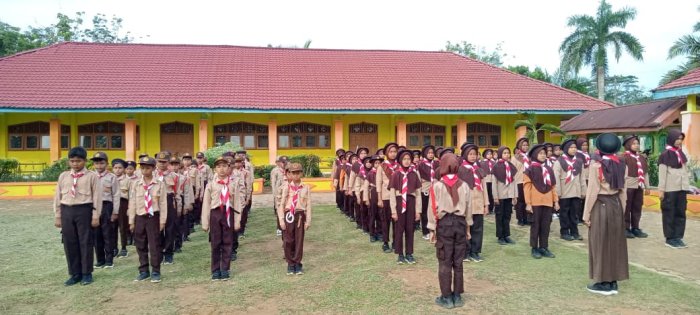 Ektrakurikuler Pramuka MIN 1 Tebo Rutin di Laksanakan Bentuk Kedisiplinan Siswa