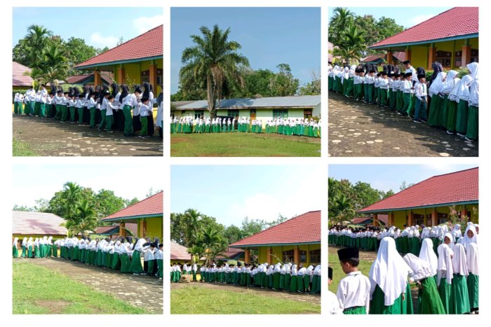MIN 1 Tebo Manfaatkan Momen Hari Pertama Masuk Sekolah Untuk Kegiatan Halal Bihalal di Lingkungan Madrasah