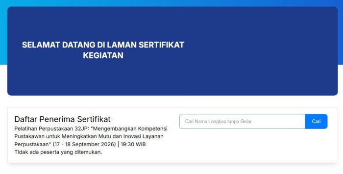 Kepala Pustaka dan Pustakawan MIN 1 Tebo Raih Sertifikat Pelatihan, Siap Tingkatkan Mutu Pelayanan Perpustakaan