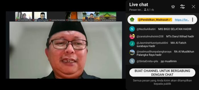 Operator dan Bendahara MIN 1 Tebo Ikuti Sosialisasi Juknis BOS Tahun 2026 Melalui Zoom Meeting