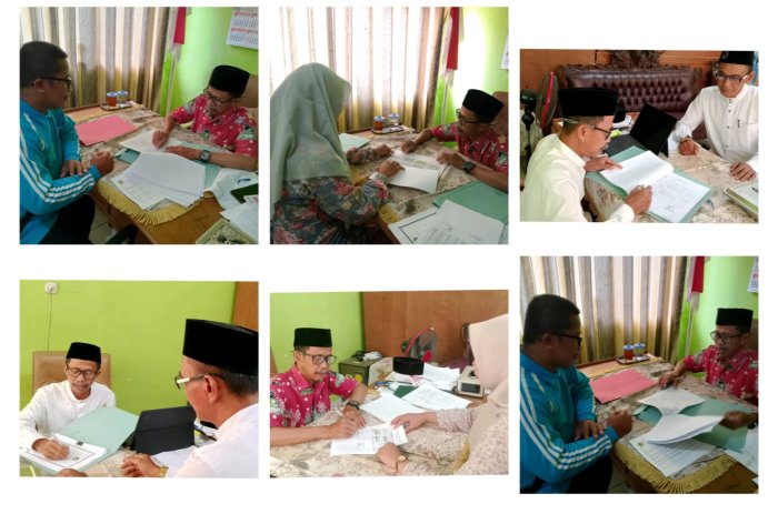 Kepala MIN 1 Tebo Lakukan Supervisi Administrasi Guru Pada Semester Ganjil Tahun 2026
