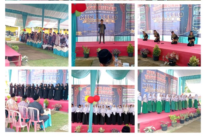 MIN 1 Tebo Sukses Gelar Acara Haflah dan Tasyakuran Siswa Kelas VI MIN 1 Tebo Tahun 2026 di Madrasah MIN 1 Tebo Sukses Gelar Acara Haflah dan Tasyakuran Siswa Kelas VI MIN 1 Tebo Tahun 2026 di Madrasah