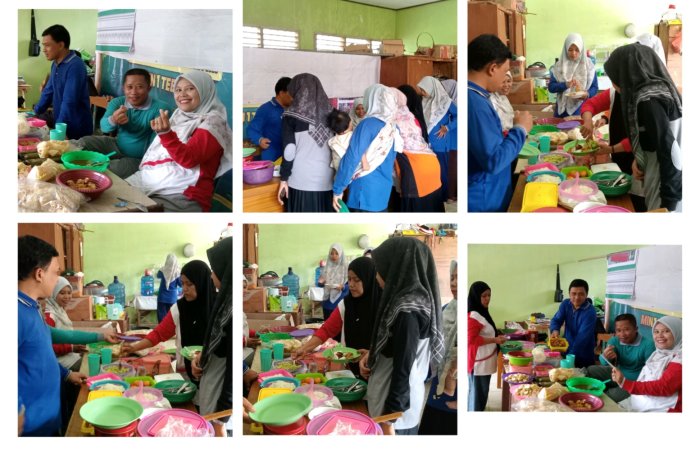 Dewan Guru MIN 1 Tebo Gelar Acara  Makan Bersama Pererat Kekeluargaan di Lingkungan Madrasah