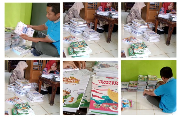 Pustakawan MIN 1 Tebo Gelar Pengecekan Terhadap Kelengkapan Sumber Buku Untuk Belajar Siswa