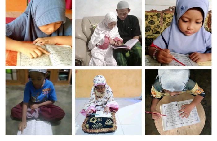 Orang Tua Siswa MIN 1 Tebo Aktif Berikan Pendampingan Dalam Kegiatan Belajar Mengaji di Rumah