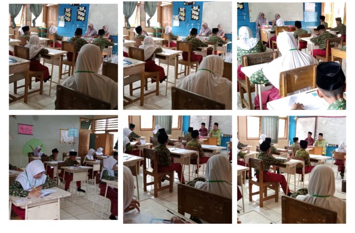 Siswa Kelas VI MIN 1 Tebo Sukseskan Pelaksanaan Ujian Madrasah (UM) Pada Hari Ketiga