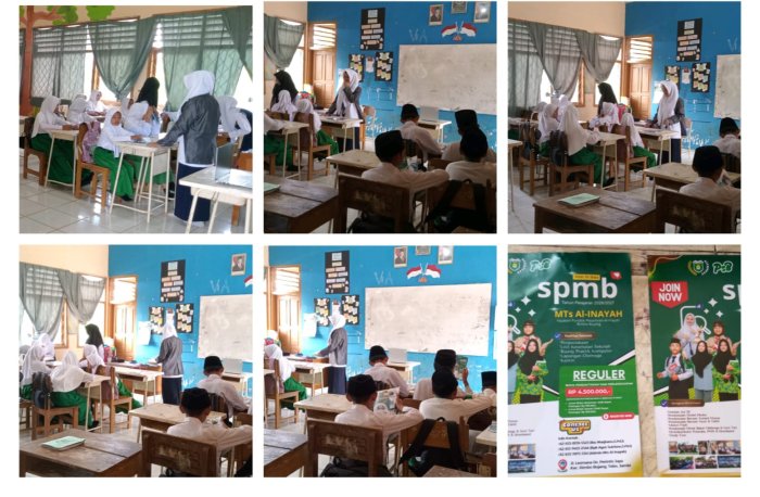 Siswa Kelas VI MIN 1 Tebo Fokus Ikuti Sosialisasi Bersama Pondok Pesantren Al-Inayah di Ruang Kelas