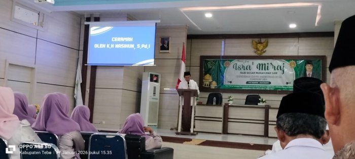 Kepala MIN 1 Tebo Ikuti Peringatan Isra Miraj di Kantor Kemenag Tebo Kepala MIN 1 Tebo Ikuti Peringatan Isra Miraj di Kantor Kemenag Tebo