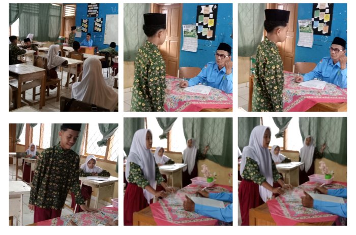 Siswa Kelas VI MIN 1 Tebo Ikuti Pelaksanaan Praktik Mata Pelajaran Fiqih Bersama Dewan Guru di Ruang Kelas