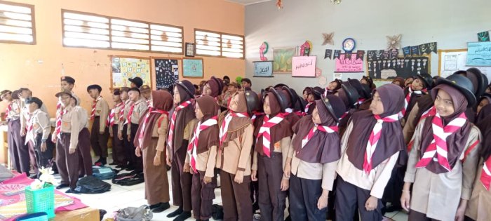 Siswa MIN 1 Tebo Tunjukkan Keseriusan Dalam Ikuti Ektrakurikuler Pramuka