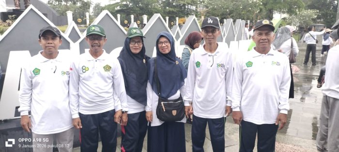 Kepala MIN 1 Tebo Ikuti Kegiatan Jalan Santai Kerukunan Umat Beragama Pada HAB Ke-80 di Provinsi Jambi