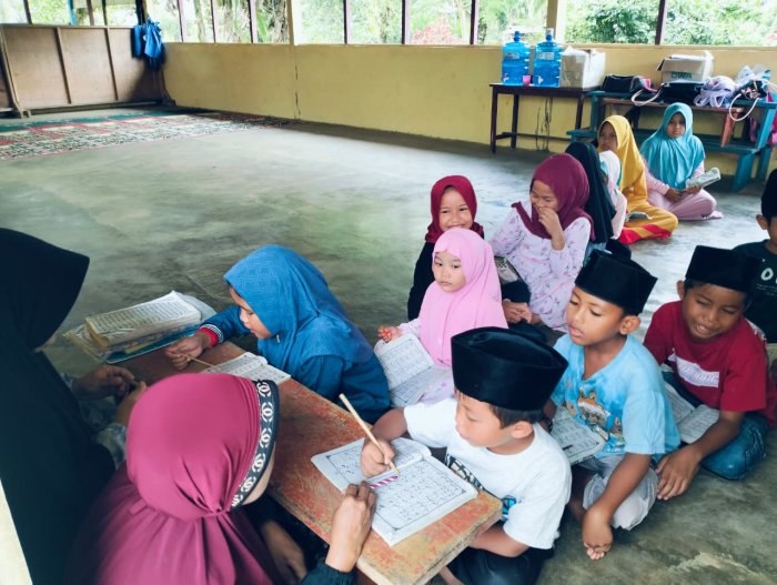 Siswa MIN 1 Tebo Aktif Belajar di TPQ Peroleh Ilmu Yang Bermanfaat