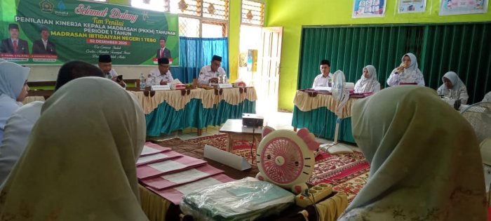 Keluarga Besar MIN 1 Tebo Sukseskan  Kegiatan Penilaian Kinerja Kepala Madrasah (PKKM) Tahun 2025