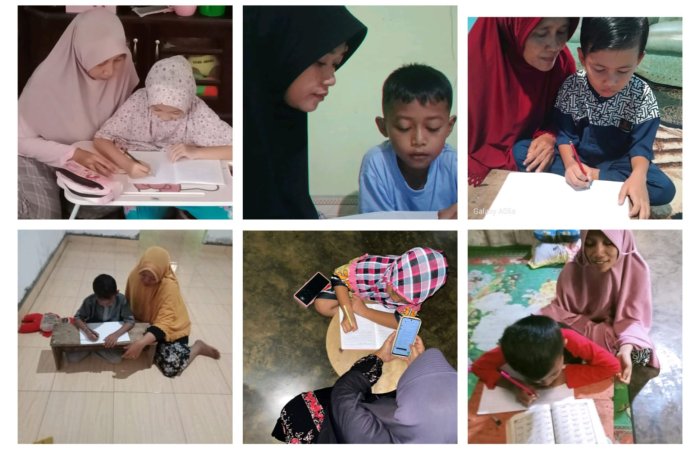 Siswa MIN 1 Tebo Laksanakan Pembelajaran Secara Daring, Kerjakan Tugas Dengan Semangat