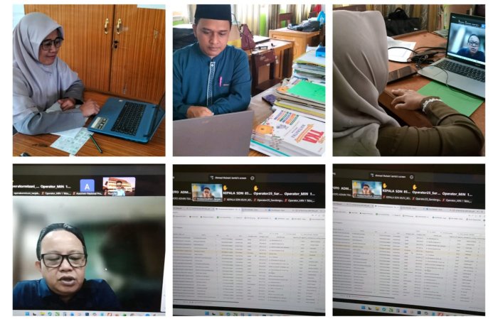 Operator MIN 1 Tebo Beserta Wali Kelas 6 Ikuti Sosialisasi Pelaksanaan Asesmen Skala Nasional Tahun 2026